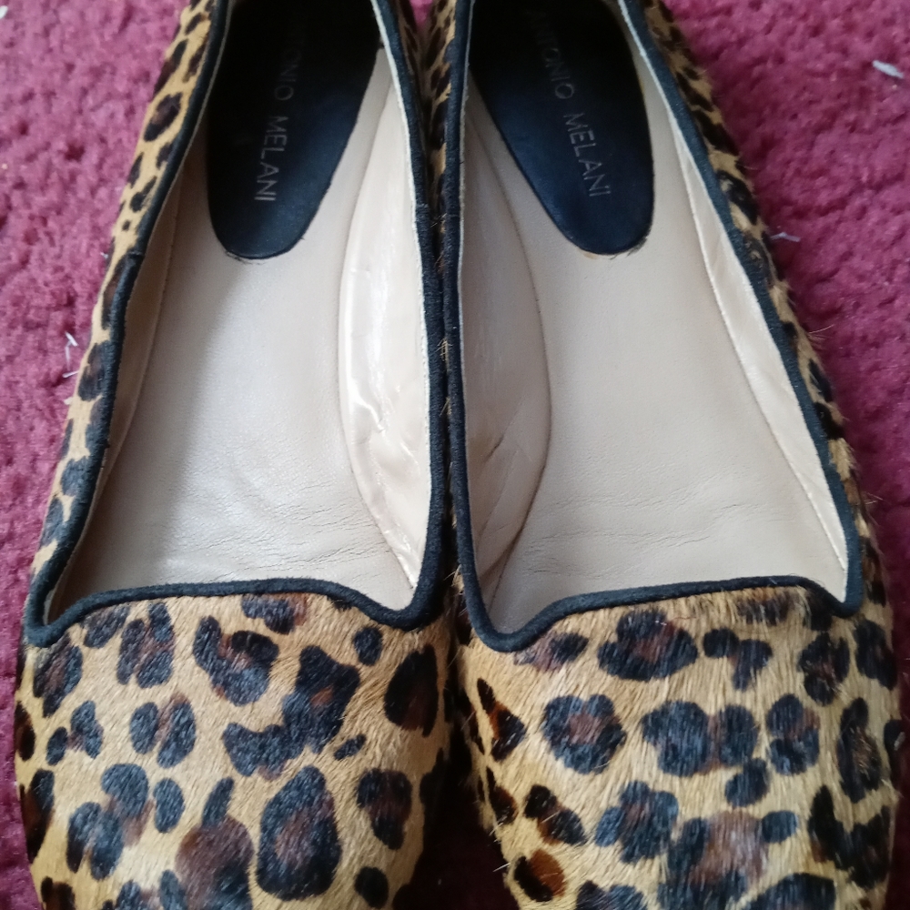 Antonio Melani Leopard Loafers